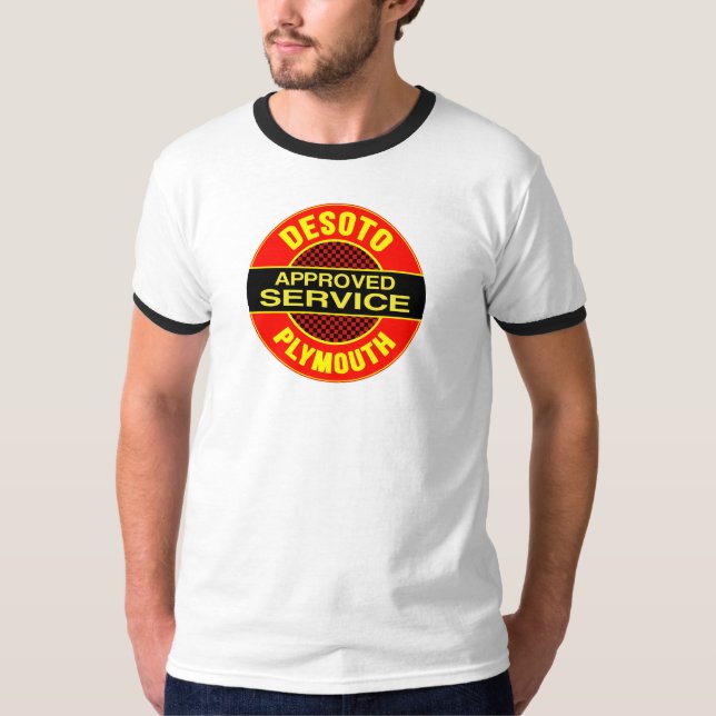 Vintage tjänste- DeSoto undertecknar T Shirt (Framsida)