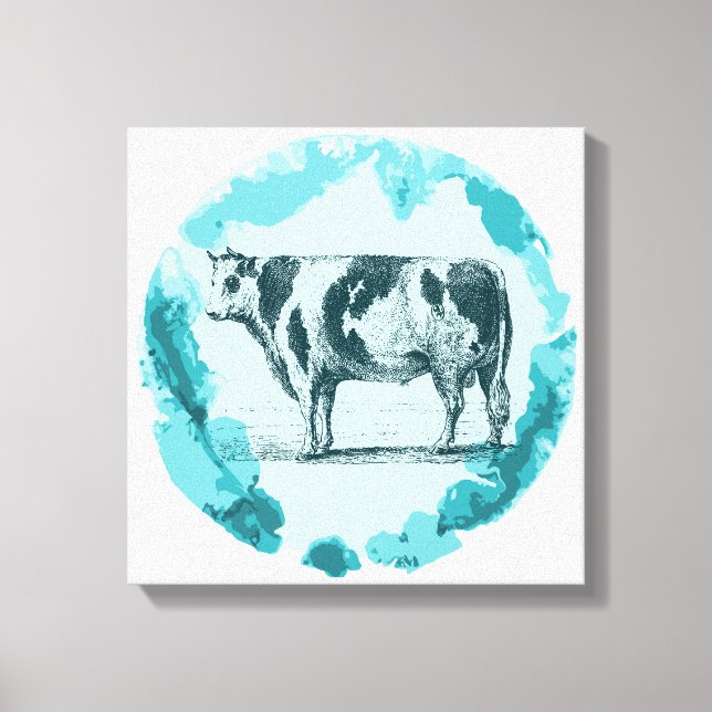 vintage tjur canvastryck (Framsida)