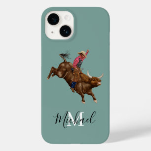 Vintage tjur som rider cowboyen