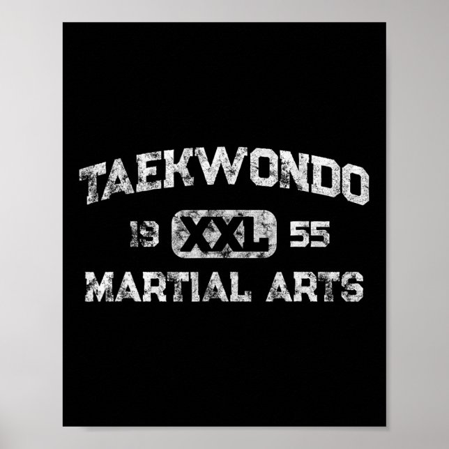 Vintage Tkd Taekwondo Student Martial Karate Marti Poster (Framsidan)