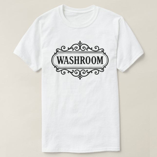 Vintage toalettskylt Nyhet T-Shirt (Design framsida)