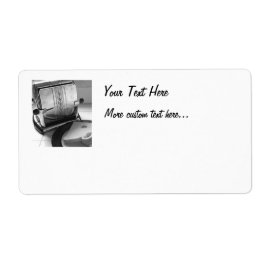 Vintage Toaster Art Anpassningsbar Shipping Label Fraktsedel