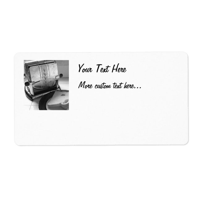Vintage Toaster Art Anpassningsbar Shipping Label Fraktsedel (Framsidan)