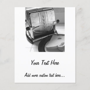 Vintage Toaster Kitchen Art Anpassningsbar Flyers