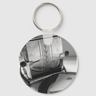 Vintage Toaster Kitchen Art Keychain Nyckelring