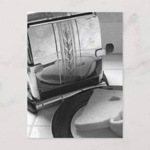 Vintage Toaster Kitchen Art-vykort Vykort