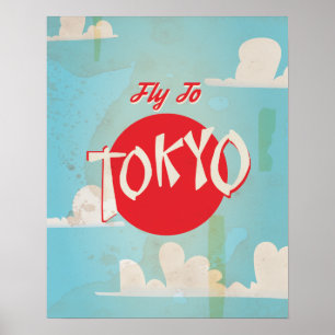 Vintage Tokyo, Japan Resor affischer