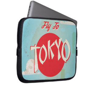 Vintage Tokyo, Japan Resor affischer Laptop Sleeve