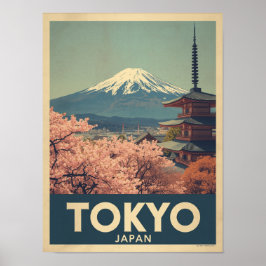 Vintage Tokyo Resor Poster