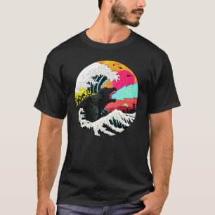 Vintage Tokyo Tsunami Mount Fuji Sunset Monster Ja T Shirt