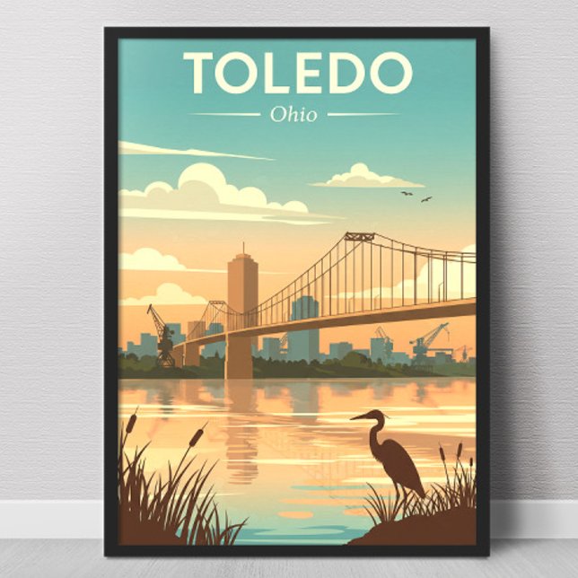 Vintage Toledo Ohio Poster (Skapare uppladdad)