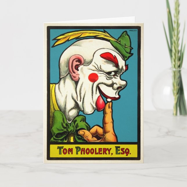 Vintage Tom Phoolery Clothday Card Helgkort (Framsida)