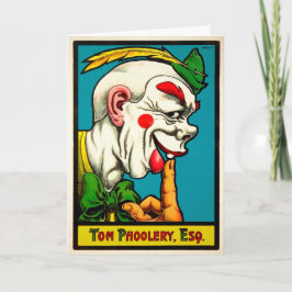 Vintage Tom Phoolery Clothday Card Helgkort