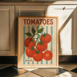 Vintage Tomat Väggkonst Tryck | Botanisk Kök
