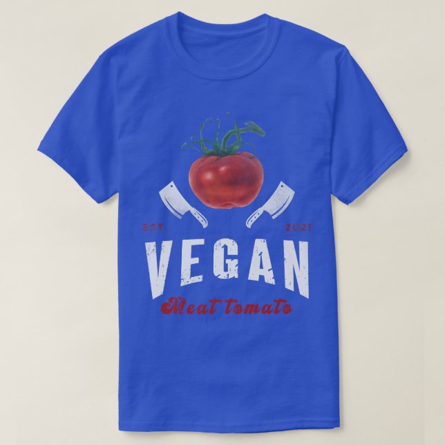 Vintage Tomato Butcher Meat  T Shirt (Design framsida)
