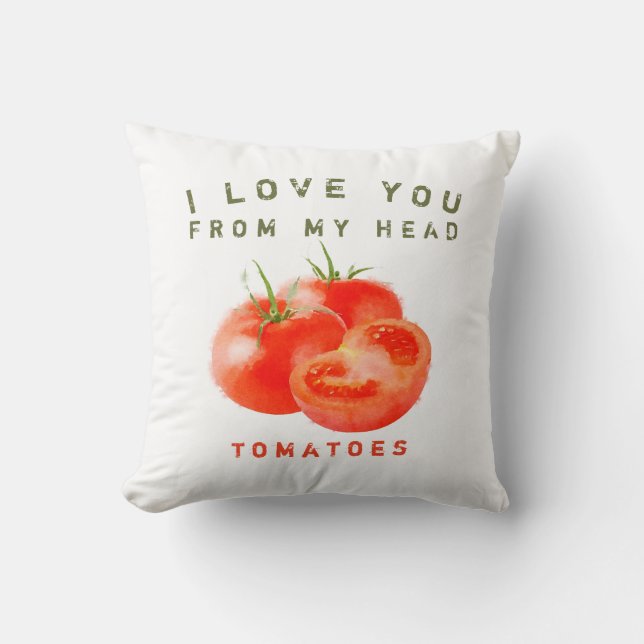 Vintage Tomatoffertdesign - Kudde (Framsida)
