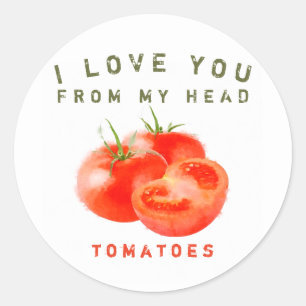 Vintage Tomatoffertdesign - Rund Runt Klistermärke