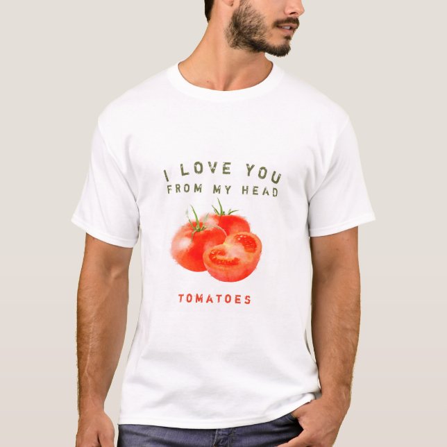 Vintage Tomatoffertdesign - T Shirt (Framsida)