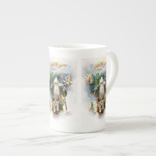 Vintage Tomte Benporslin Mugg (Framsida höger)