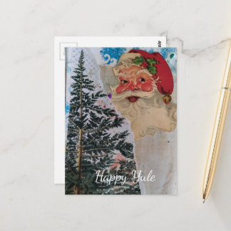 Vintage Tomte Blandad Collage Glad Jul Vykort