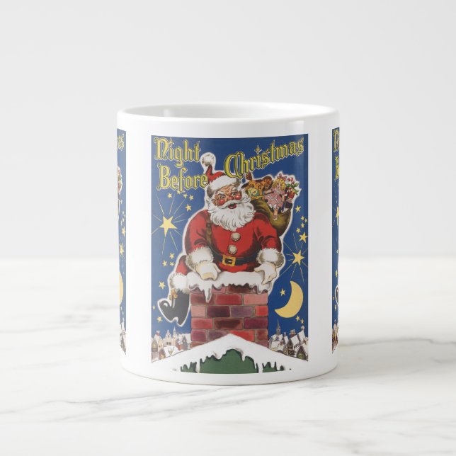 Vintage Tomte, Det var julaftonsnatt Jumbo Mugg (Framsidan)