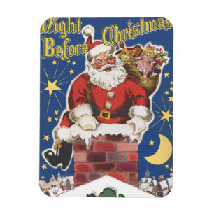 Vintage Tomte, Det var natten före jul Magnet