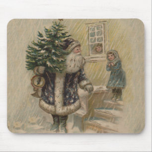 Vintage Tomte i Snö Musmatta
