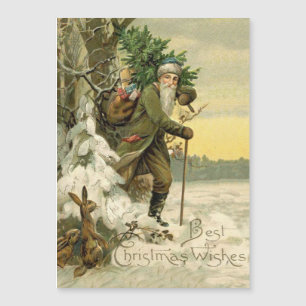 Vintage Tomte Jul Viktoriansk Högtid Träd