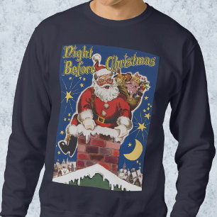 Vintage Tomte, Julaftonsnatten före juldagen Sweatshirt