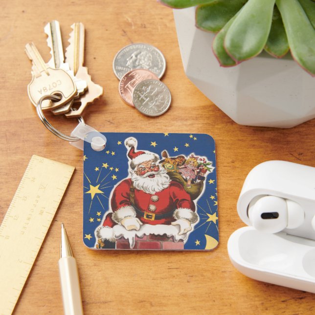 Vintage Tomte, Julaftonsnatten Nyckelring (Skrivbord)