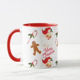 Vintage Tomte Julfirande Mugg