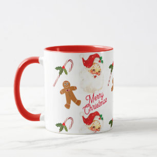 Vintage Tomte Julfirande Mugg