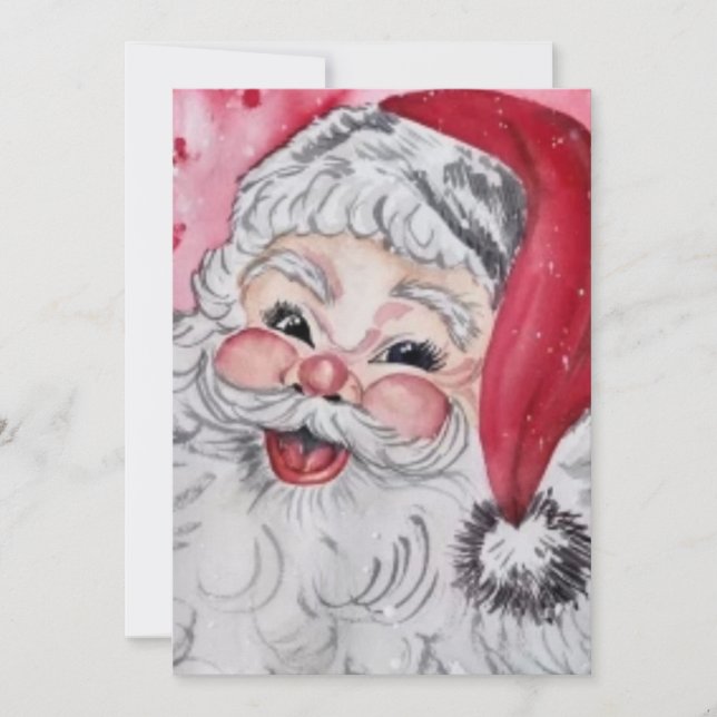 Vintage Tomte  Julkort (Framsida)