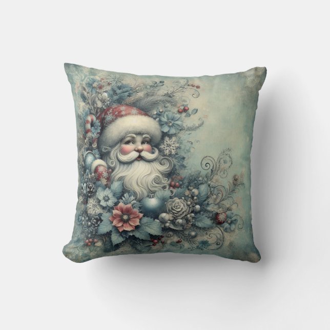 Vintage Tomte Kudde (Framsida)