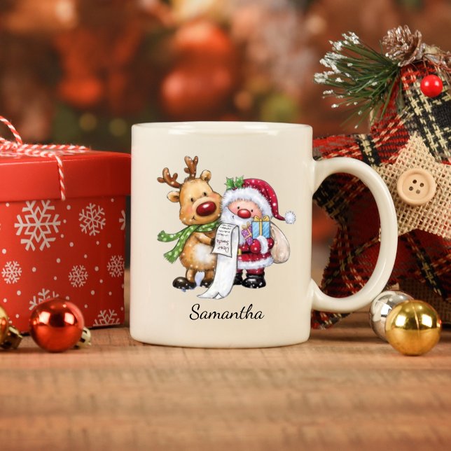 Vintage Tomte med renar jul  Mugg (Skapare uppladdad)