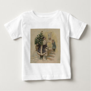 Vintage Tomte Snö Julgran Tröja