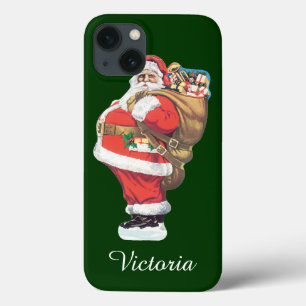 Vintage Tomte, viktoriansk jul utklippsbild