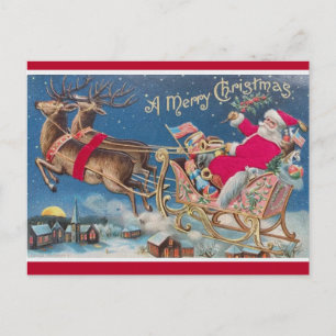 Vintage Tomte Vykort