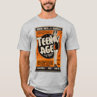 Vintage ”Tonåring” Retro Filmsaffdesign T Shirt