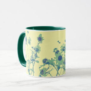 Vintage Tones Solros Mugg Kopp Grönt