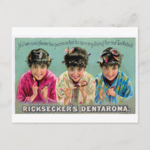 Vintage Toothpaste Advert - Rickseckers Dentorama Vykort