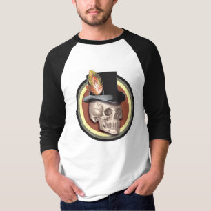 Vintage Top hat Skullljus T-shirt