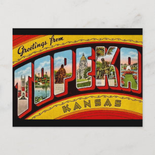 Vintage Topeka Kansas vykort