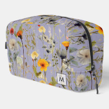 Vintage Torkade blommor Mönster Feminine Monogram