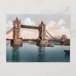 Vintage Torn Bridge London England Vykort