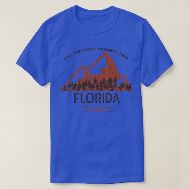 Vintage Tortugas nationalpark T Shirt (Design framsida)