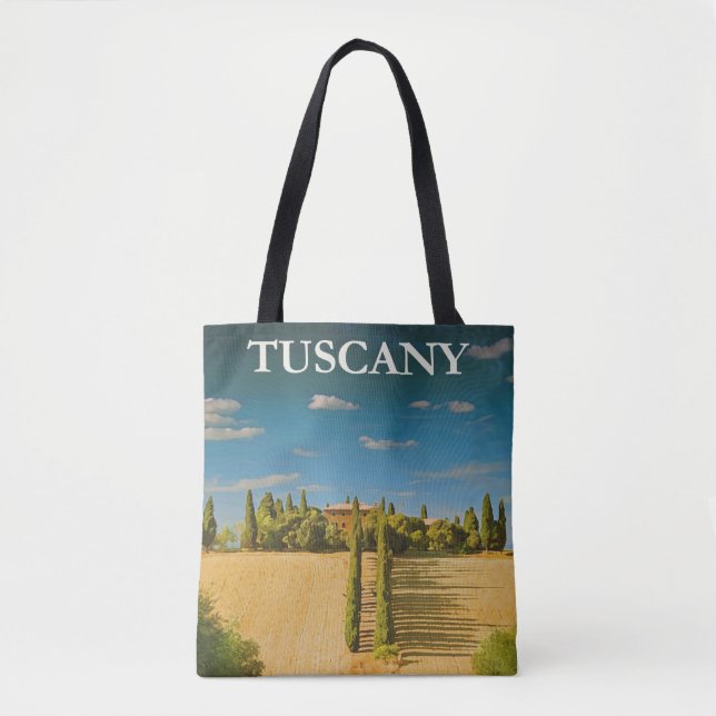 Vintage Toscana, illustration av Italien Tygkasse (Framsida)