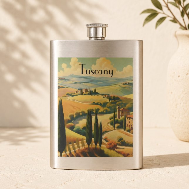 Vintage Toscana Landsbygd Anpassad Text Fickplunta (Skapare uppladdad)