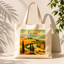 Vintage Toscana Landsbygd Anpassad Text