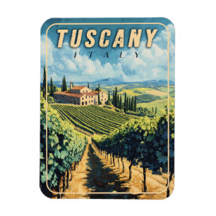 Vintage Toskana Italien Magnet